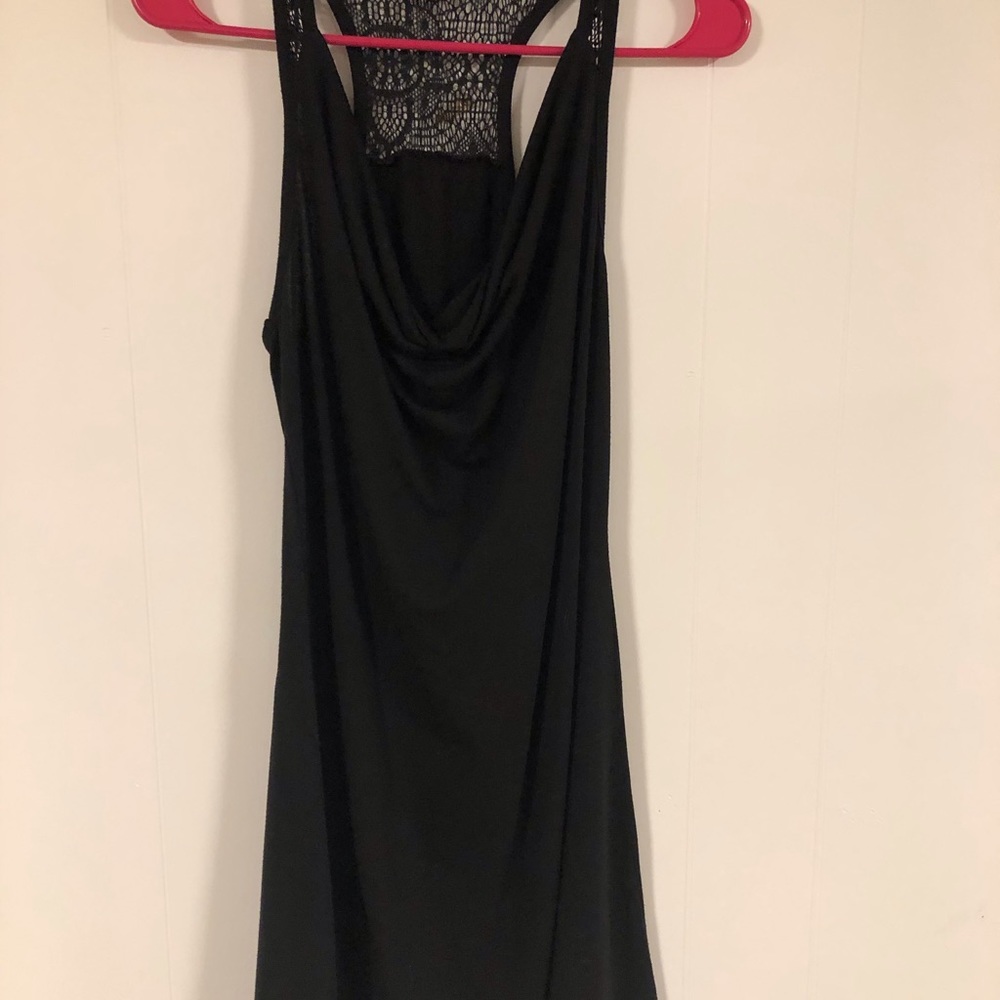 Black mini dress